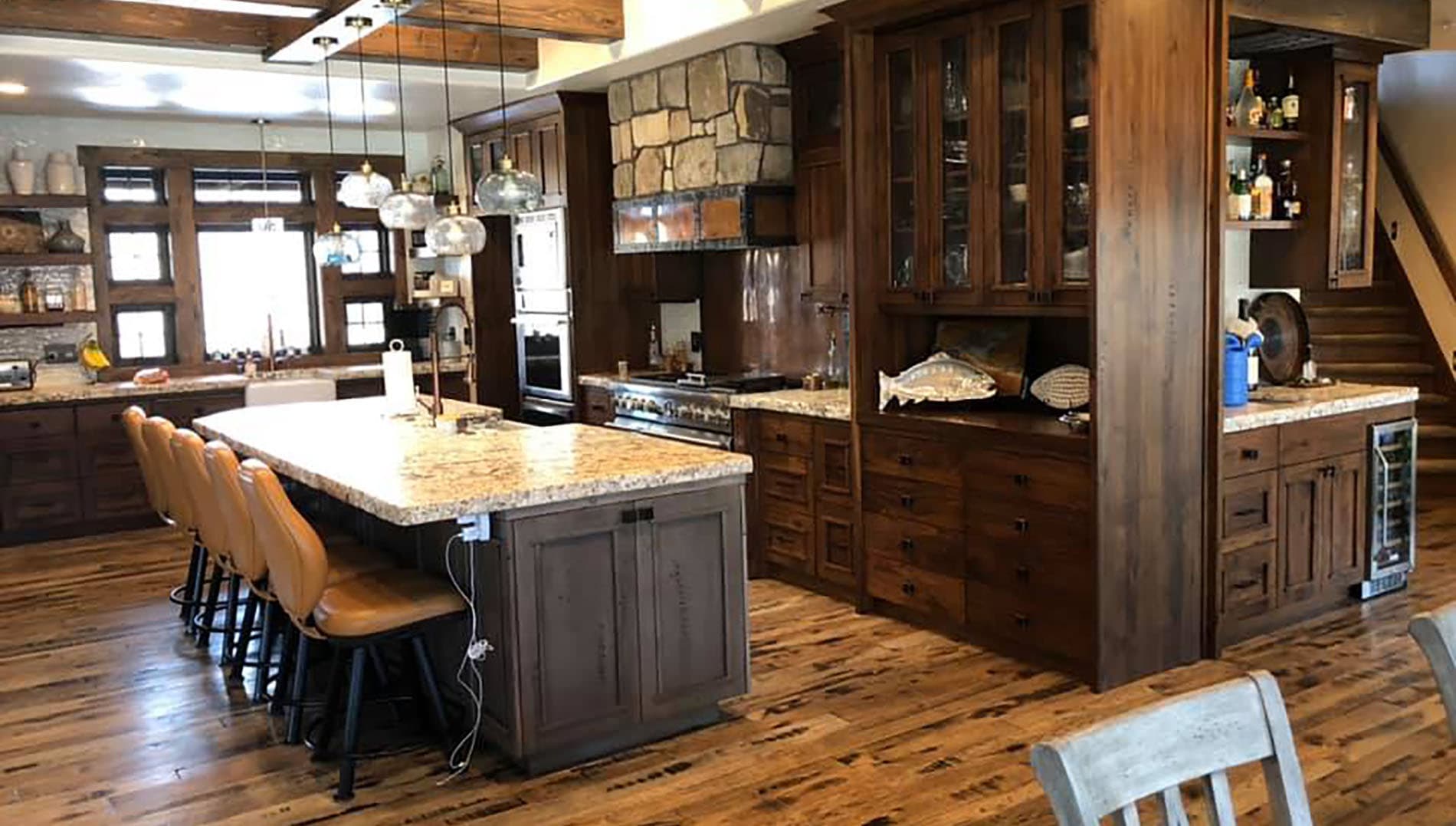 Custom built-in cabinetry and shelving