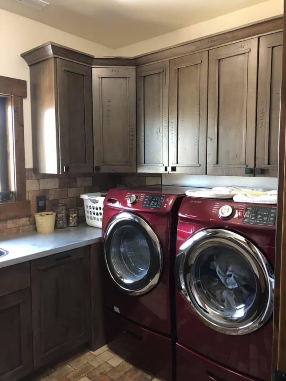 Custom laundry room cabinetry